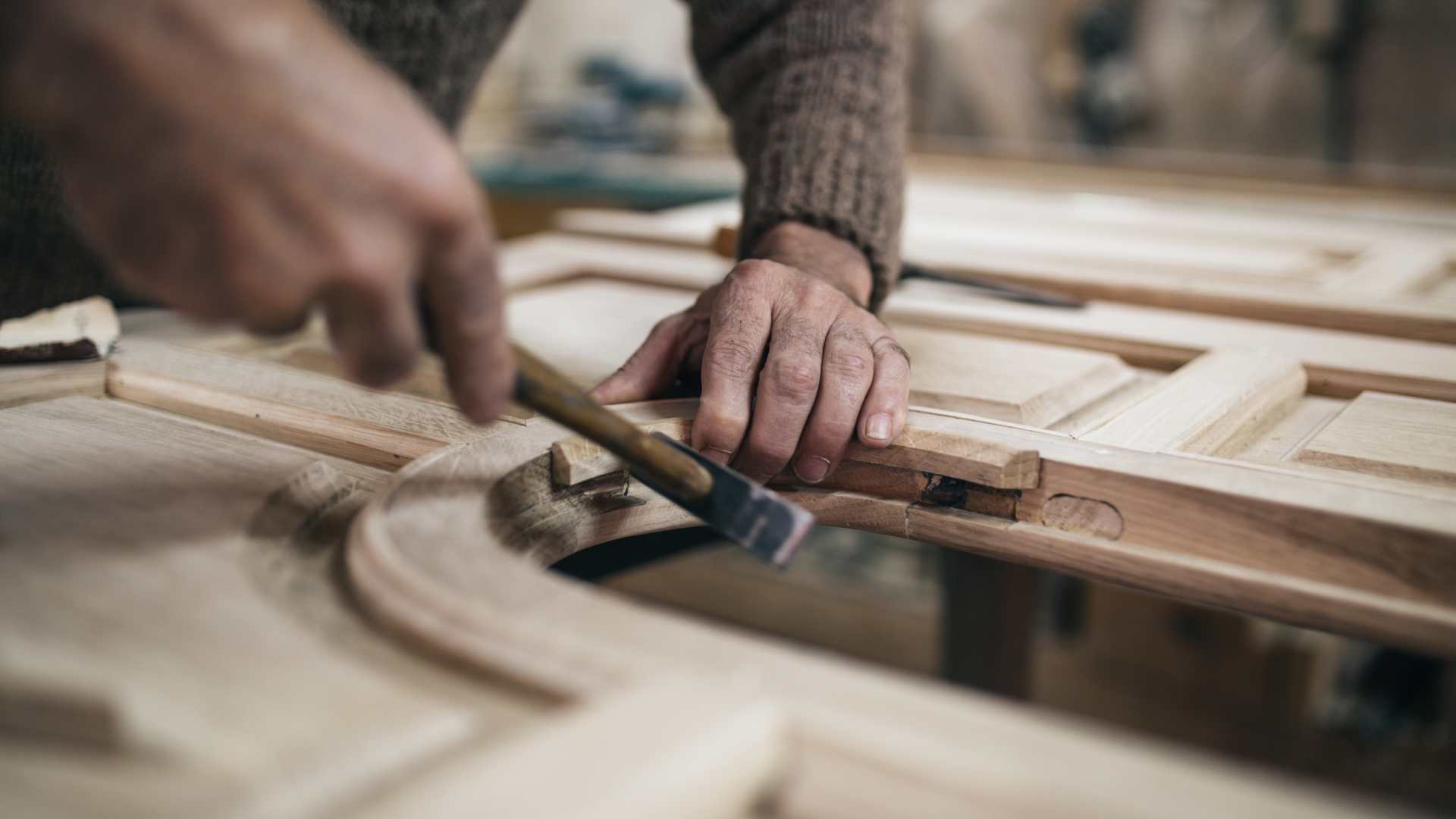 Travail du bois artisanal 